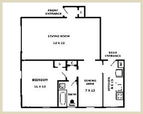 Floorplan - Unit 1A