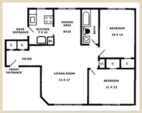 Floorplan - Unit 2A